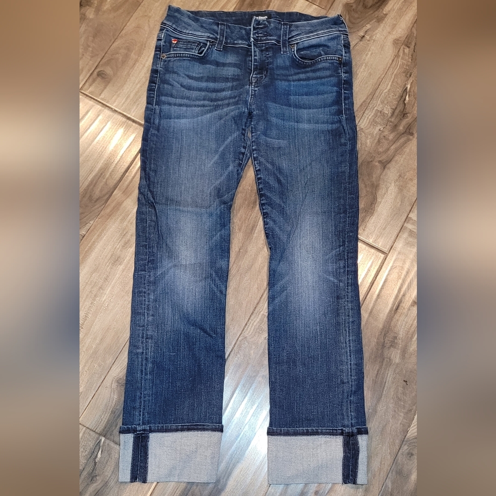 Hudson Crop Straight Cuffed Jeans Sz. 27